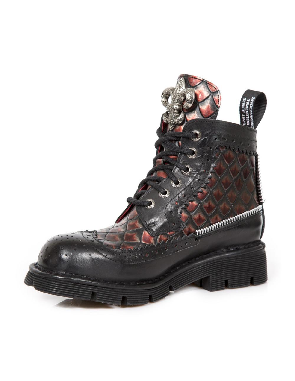 New Rock BOOT METALLIC M-MILI121-C1