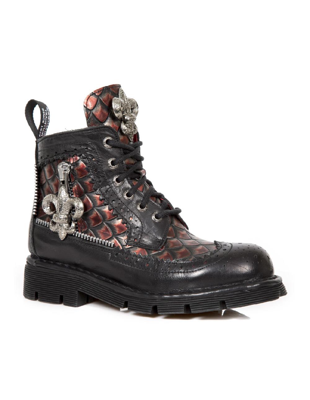 new rock BOOT METALLIC M-MILI121-C1