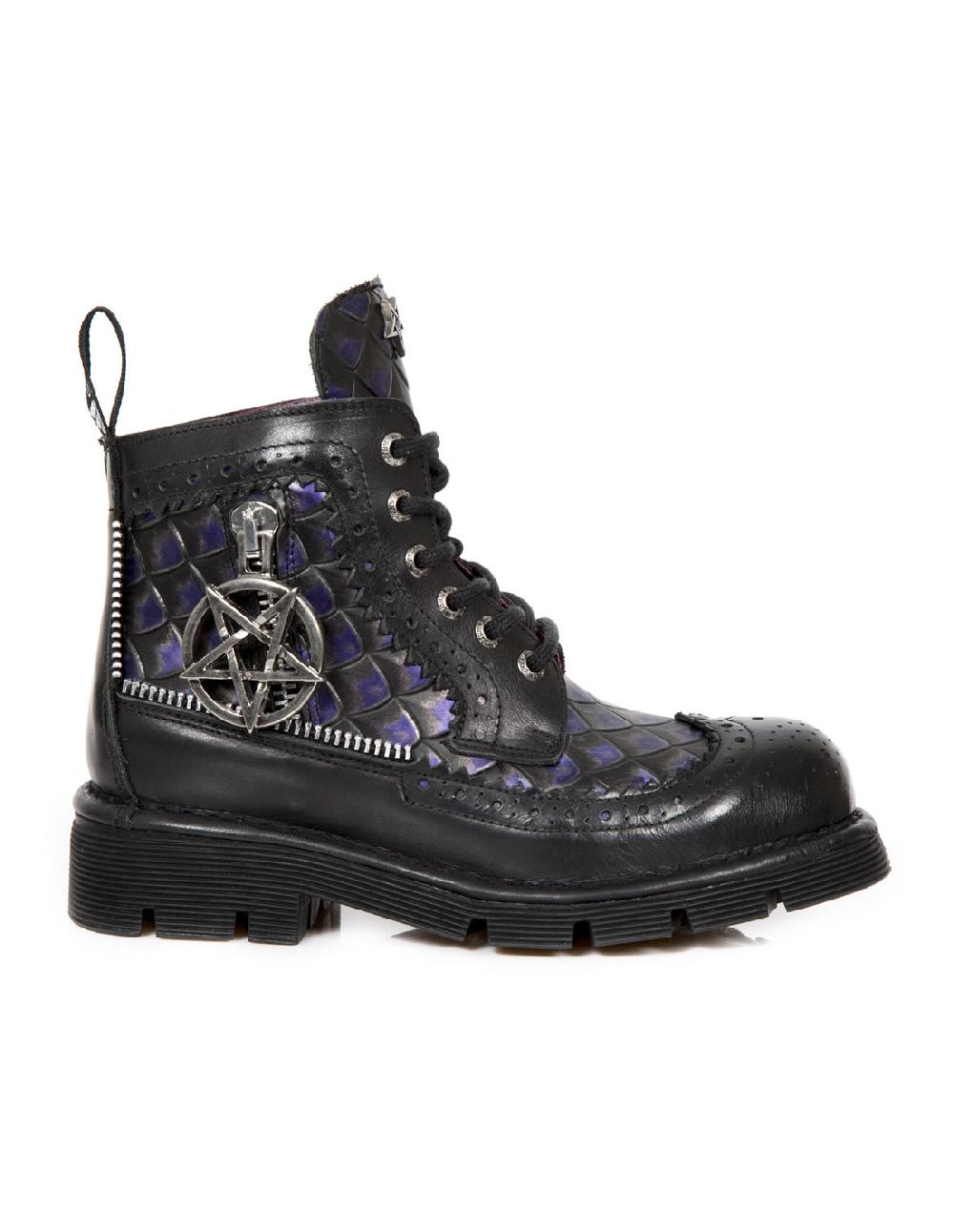 New Rock BOOT METALLIC M-MILI122-C1