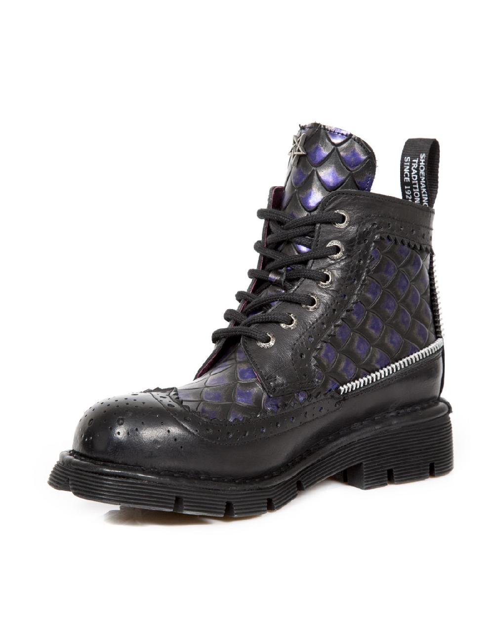 New Rock BOOT METALLIC M-MILI122-C1