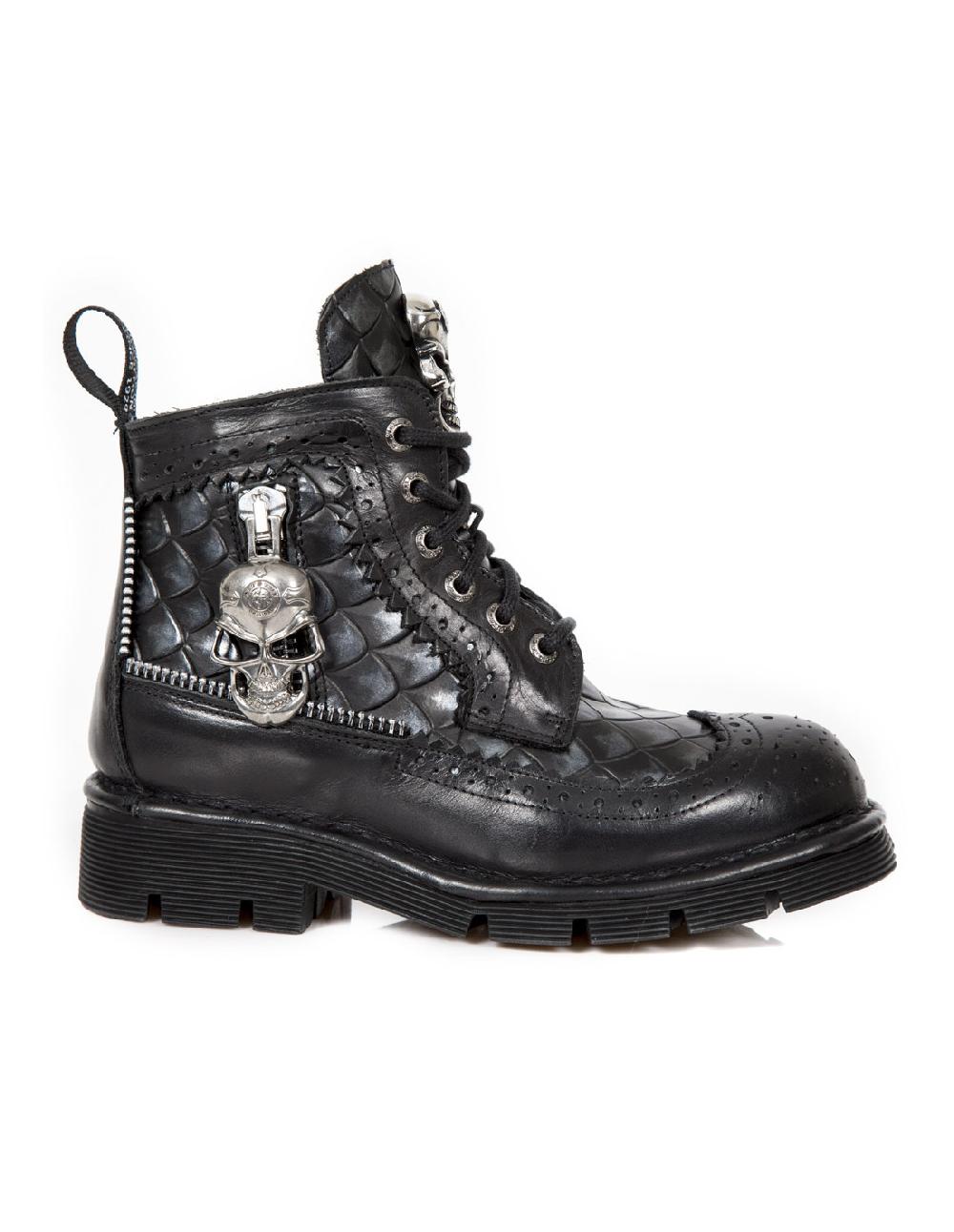 New Rock BOOT METALLIC M-MILI123-C1