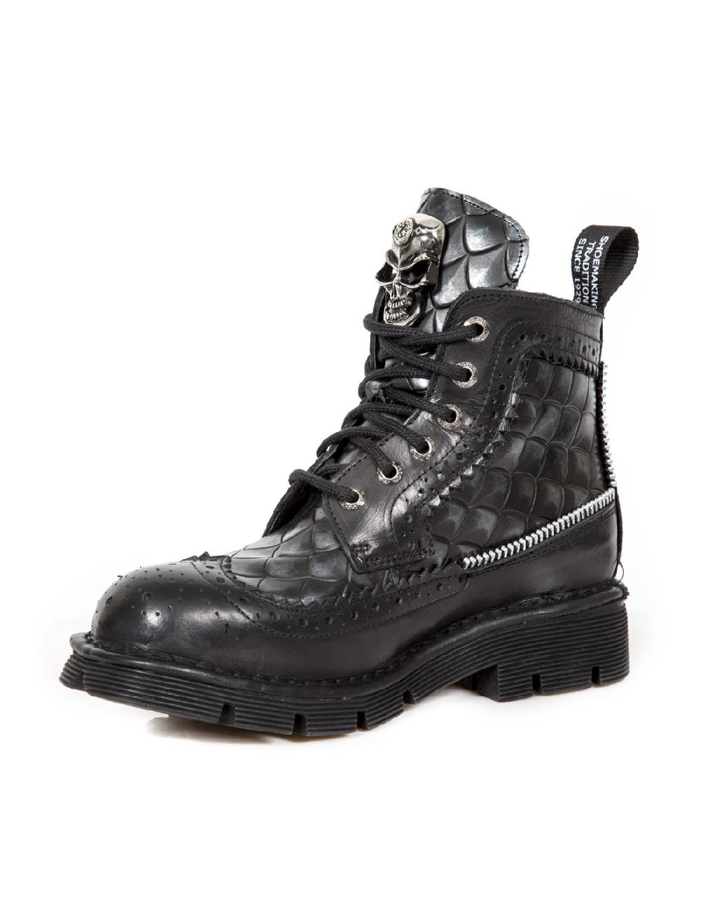 New Rock BOOT METALLIC M-MILI123-C1