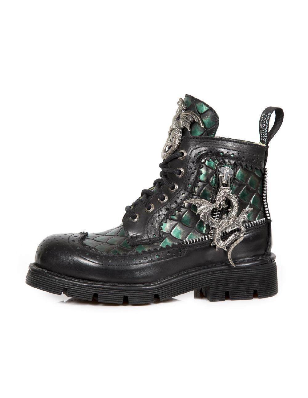 New Rock BOOT METALLIC M-MILI124-C1