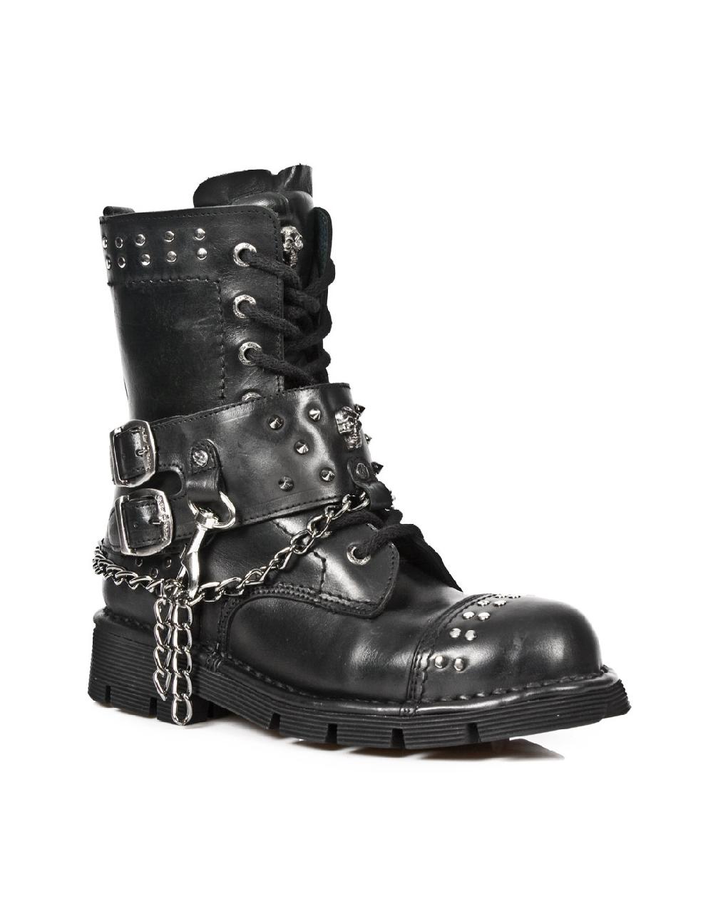 New Rock BOOT METALLIC M-NEWMILI081-C1