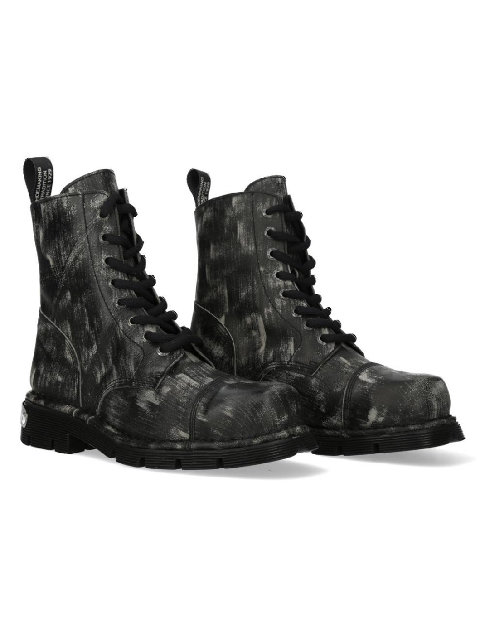 new rock BOOT METALLIC M-NEWMILI083MTL-C1