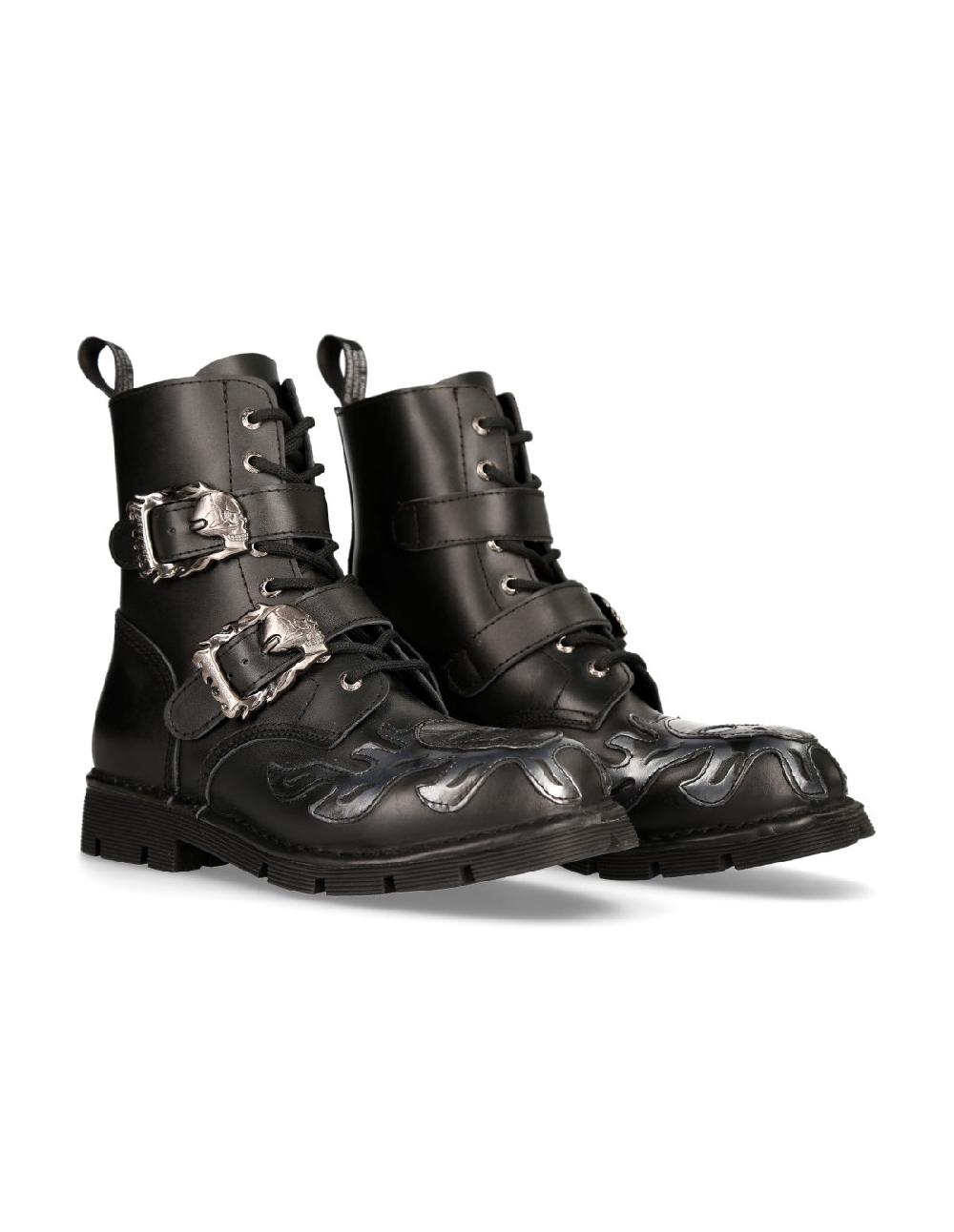 new rock BOOT METALLIC M-NEWMILI091-C1