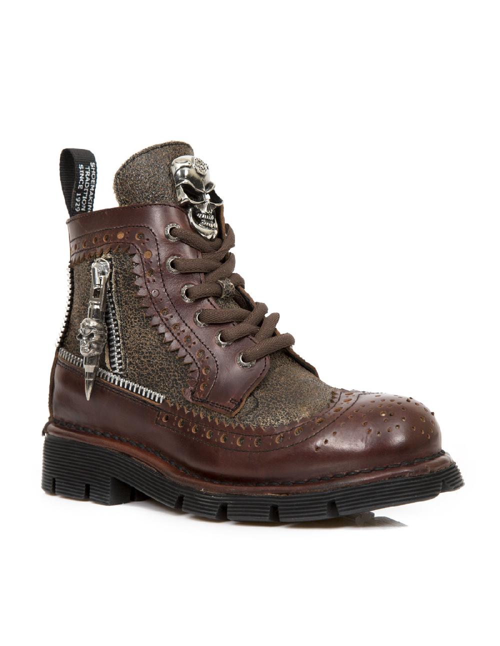 New Rock BOOT METALLIC M-NEWMILI115-C1