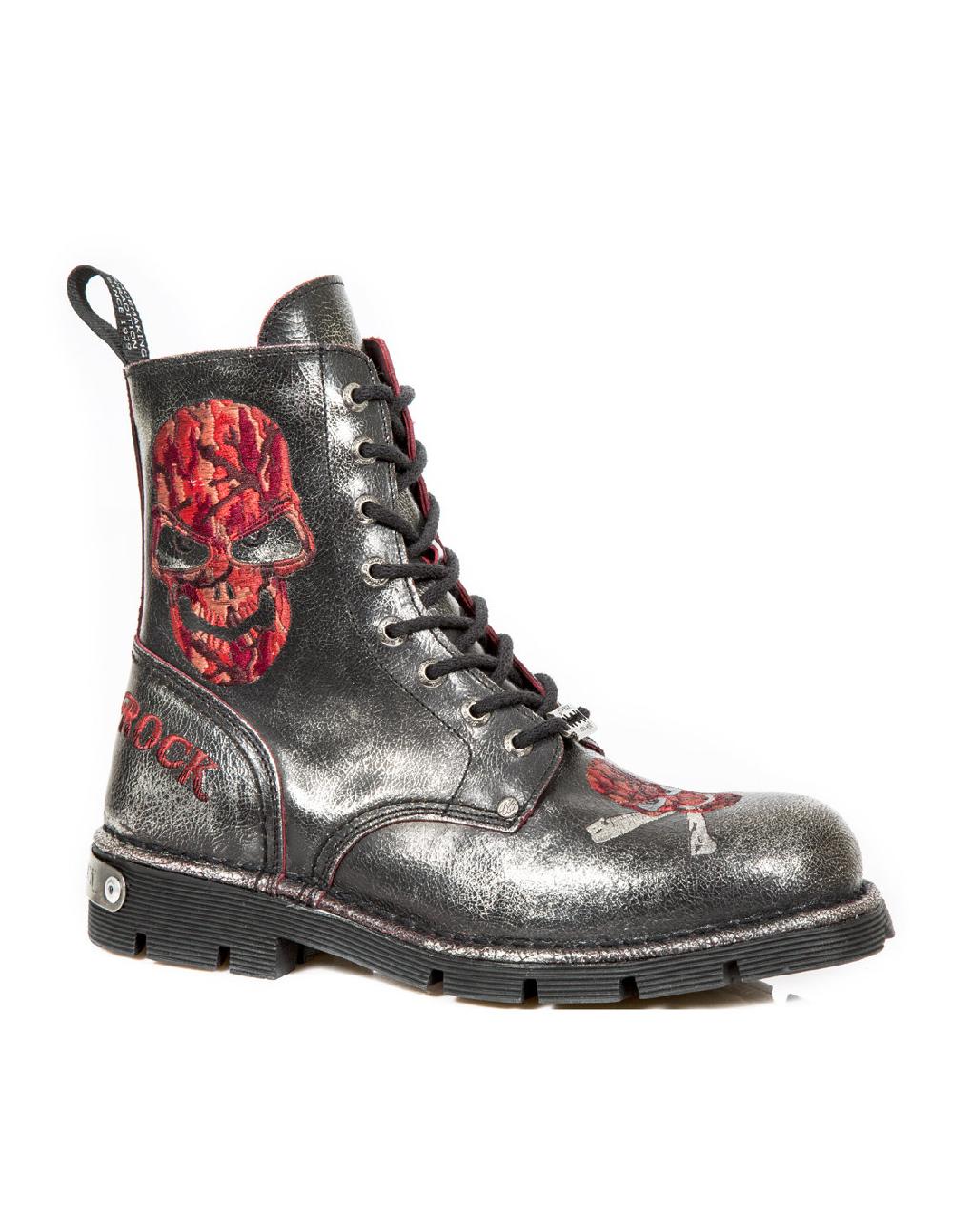 new rock BOOT METALLIC M-NEWMILI85-C7