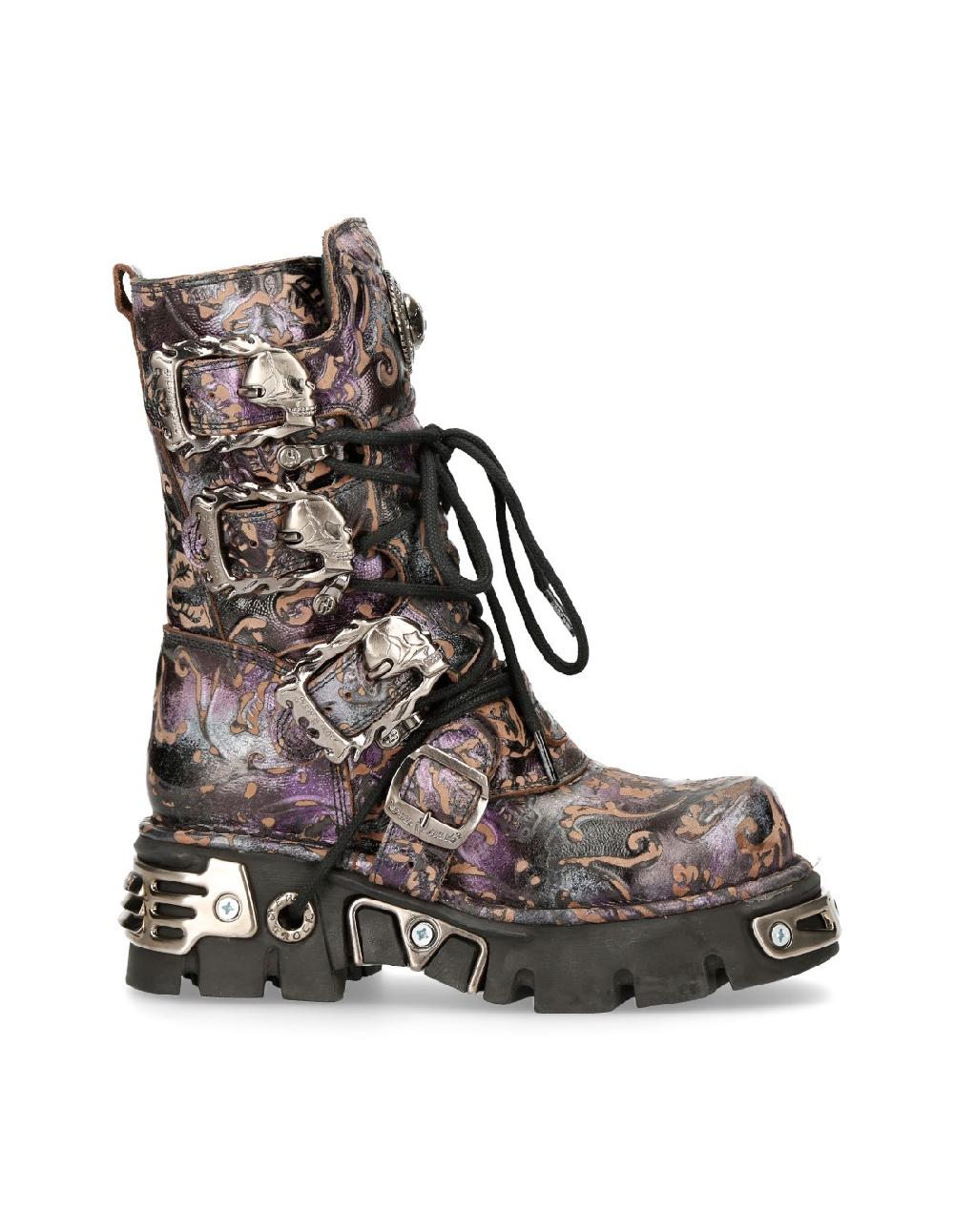New Rock BOOT PURPLE REACTOR M-391-S5