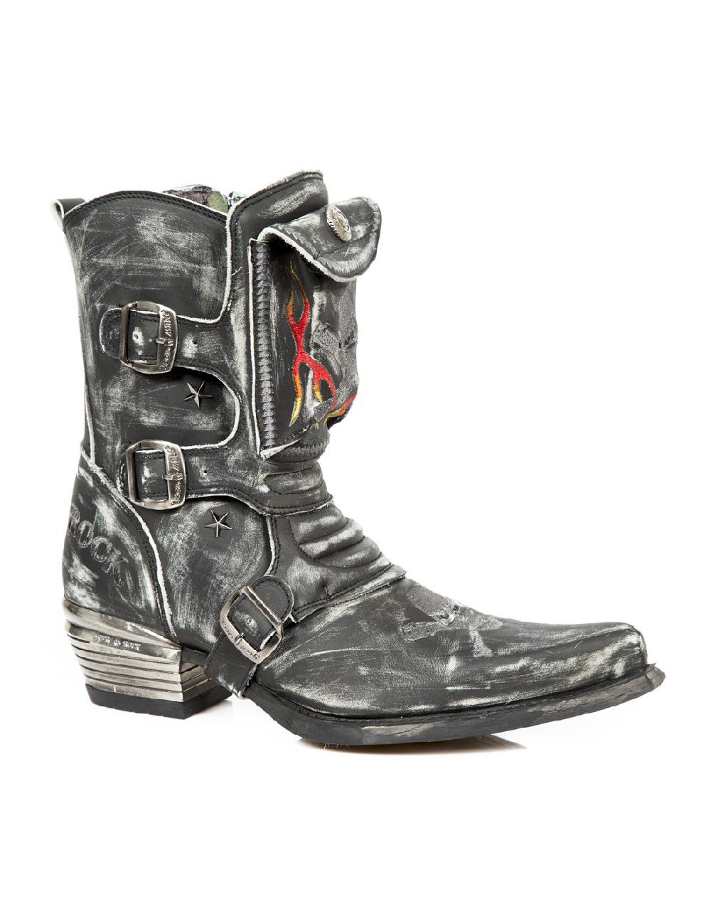 new rock BOOT WEST M-WST024-C2