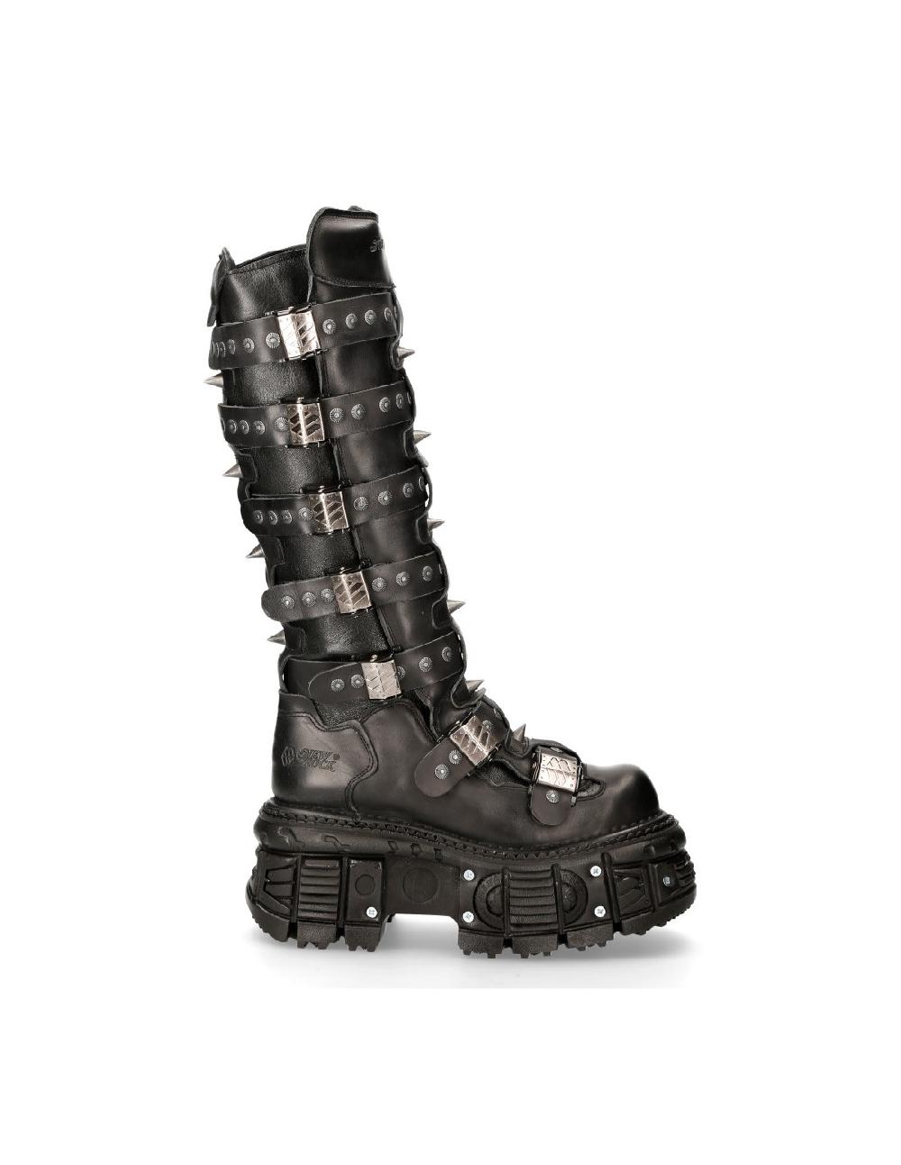 New Rock HIGH BOOT BLACK IMPERFECT M-151-C3