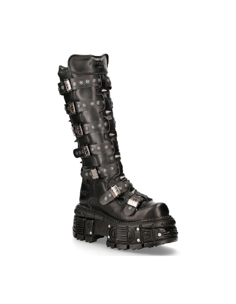 New Rock HIGH BOOT BLACK IMPERFECT M-151-C3