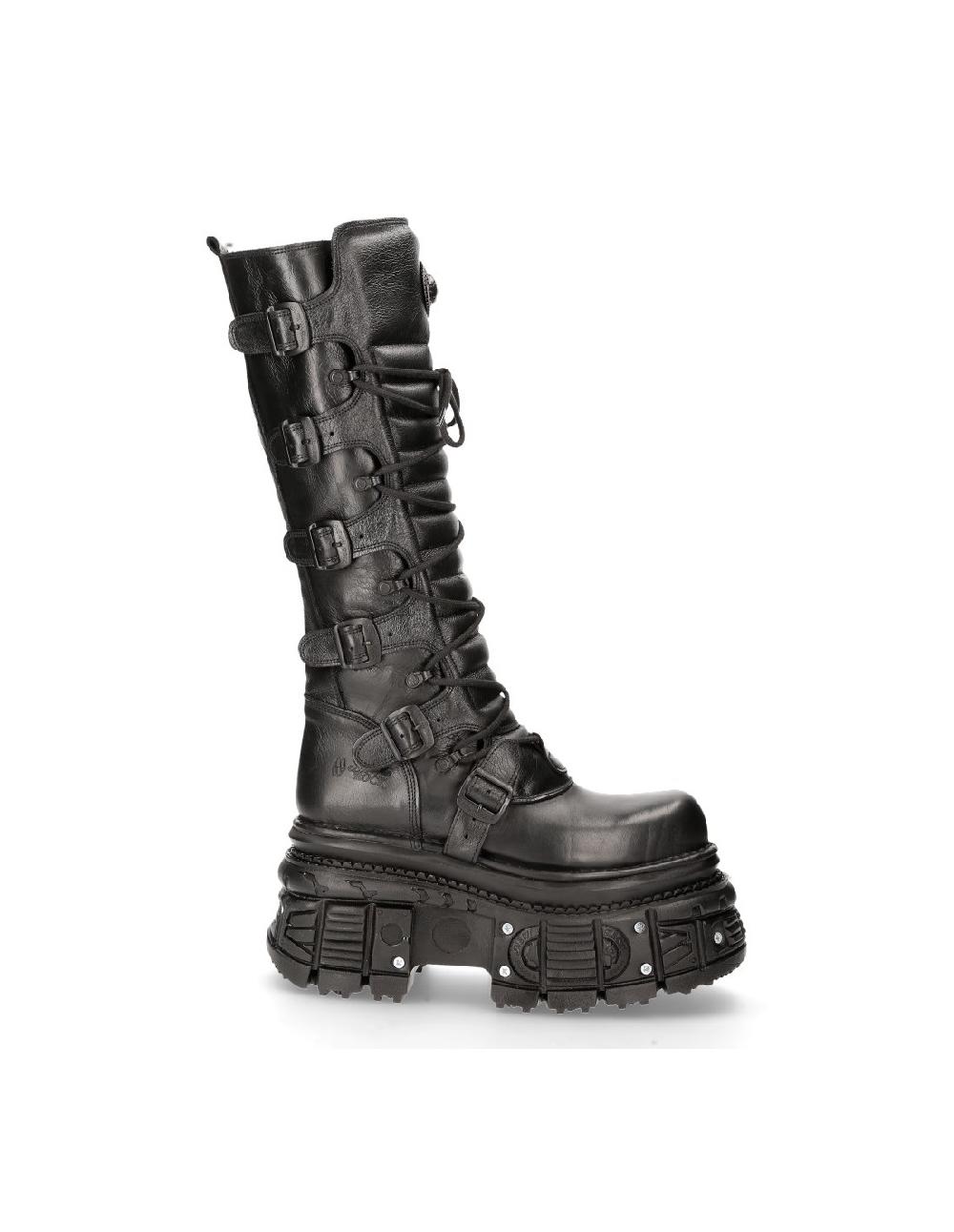 New Rock HIGH BOOT BLACK IMPERFECT M-272-C38