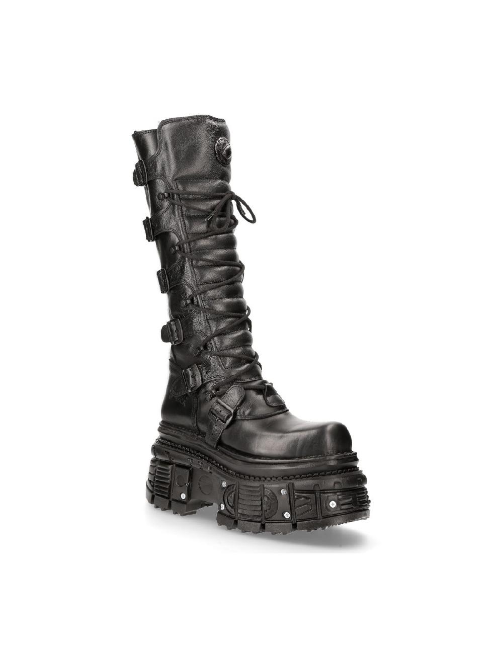 New Rock HIGH BOOT BLACK IMPERFECT M-272-C38