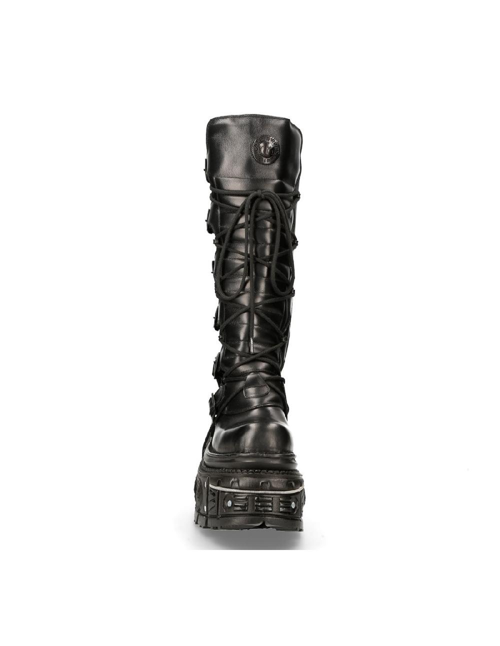 New Rock HIGH BOOT BLACK IMPERFECT M-272-C46