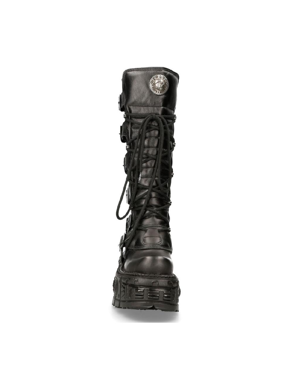 New Rock HIGH BOOT BLACK IMPERFECT M-272-S3