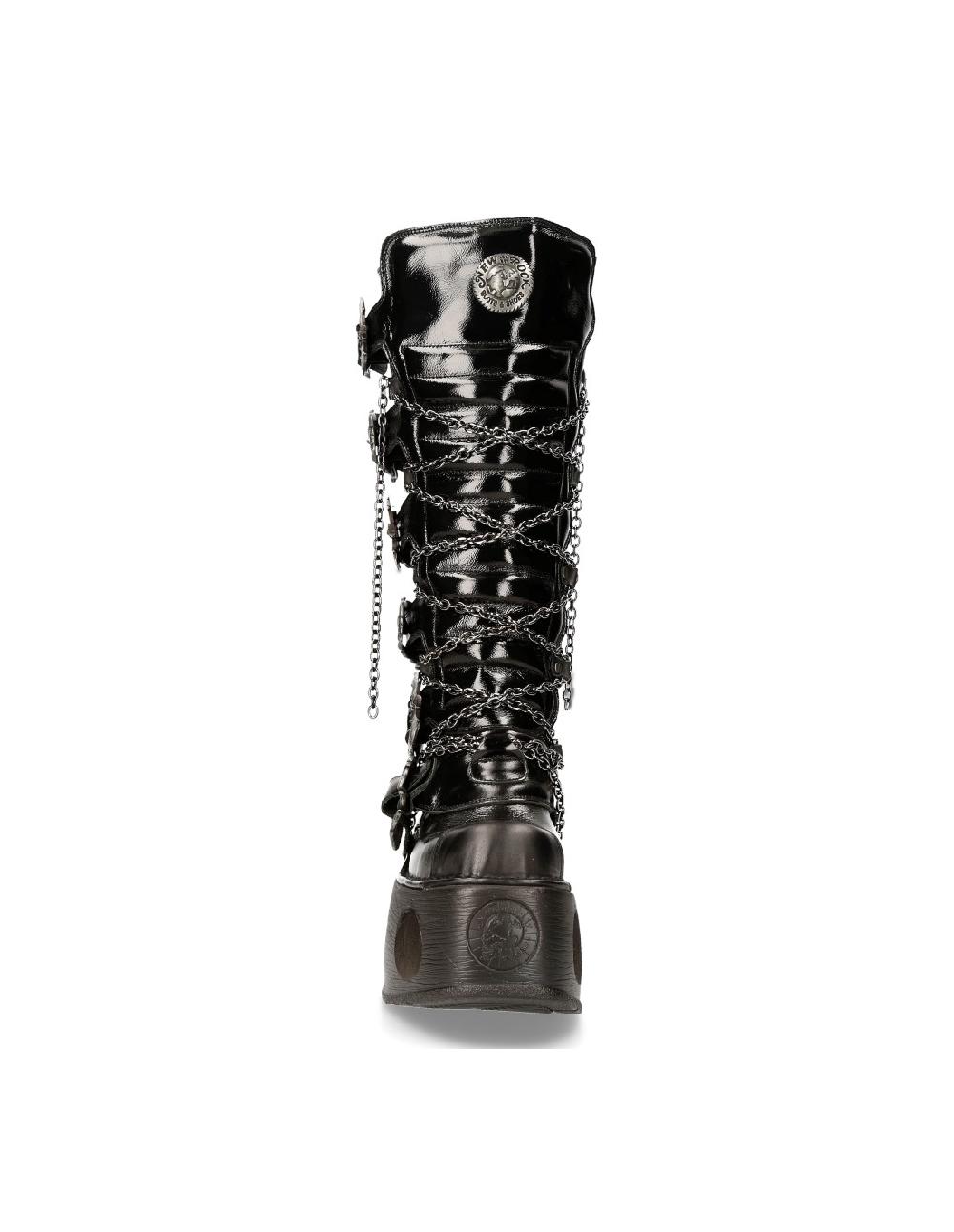 New Rock HIGH BOOT BLACK NEPTUNO M-314-C11