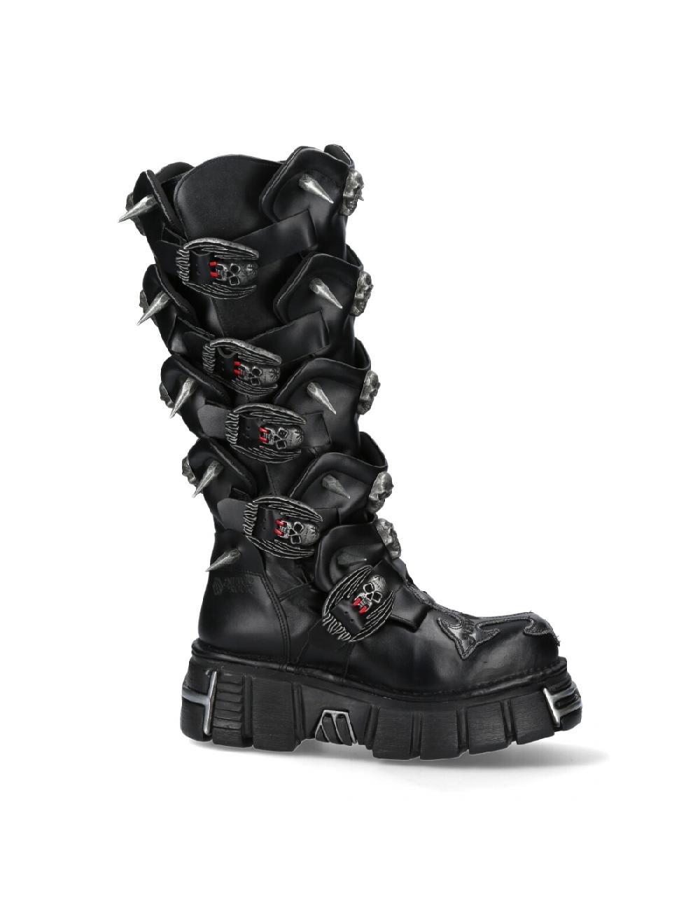 New Rock HIGH BOOT BLACK TOWER M-755-C4