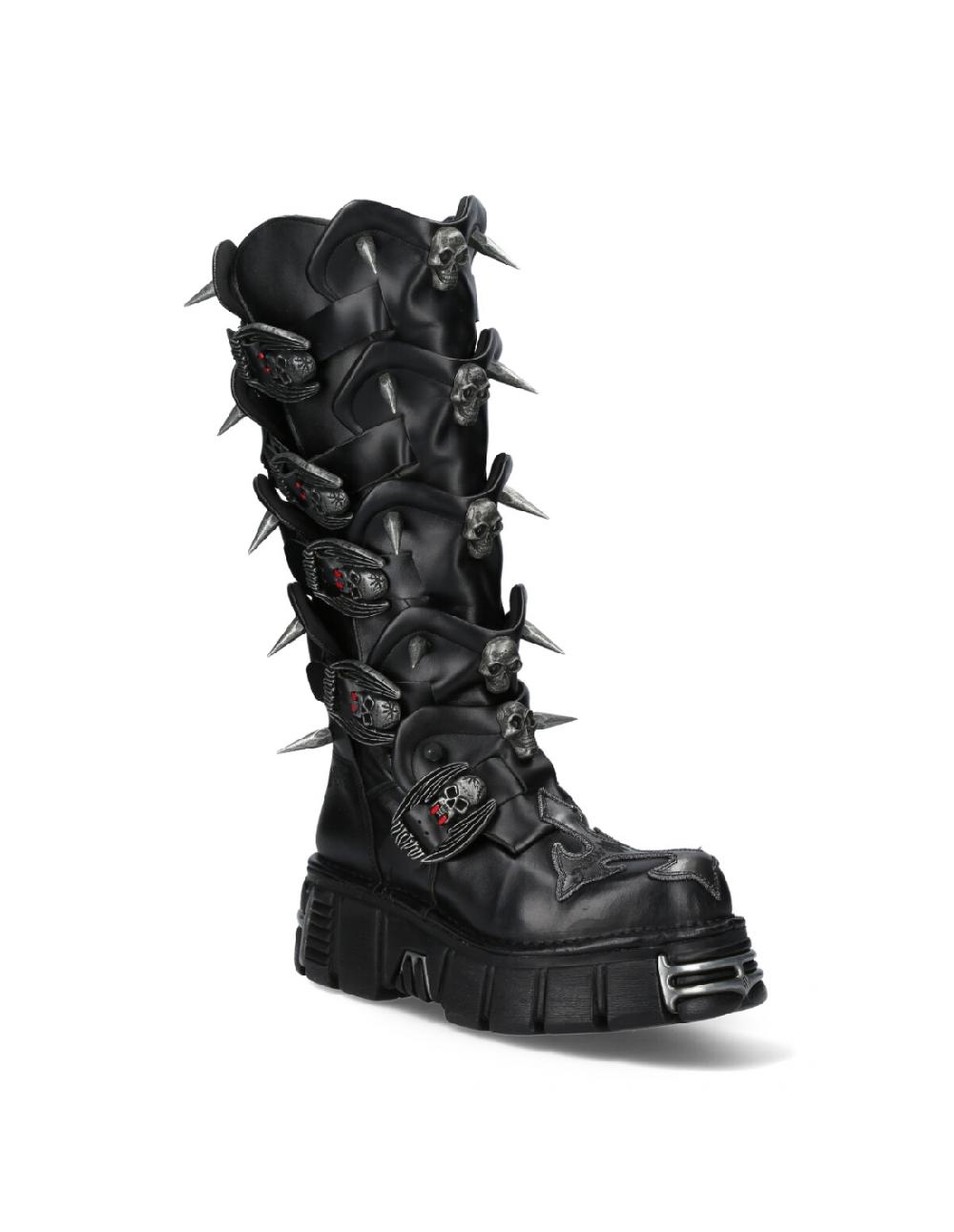 New Rock HIGH BOOT BLACK TOWER M-755-C4