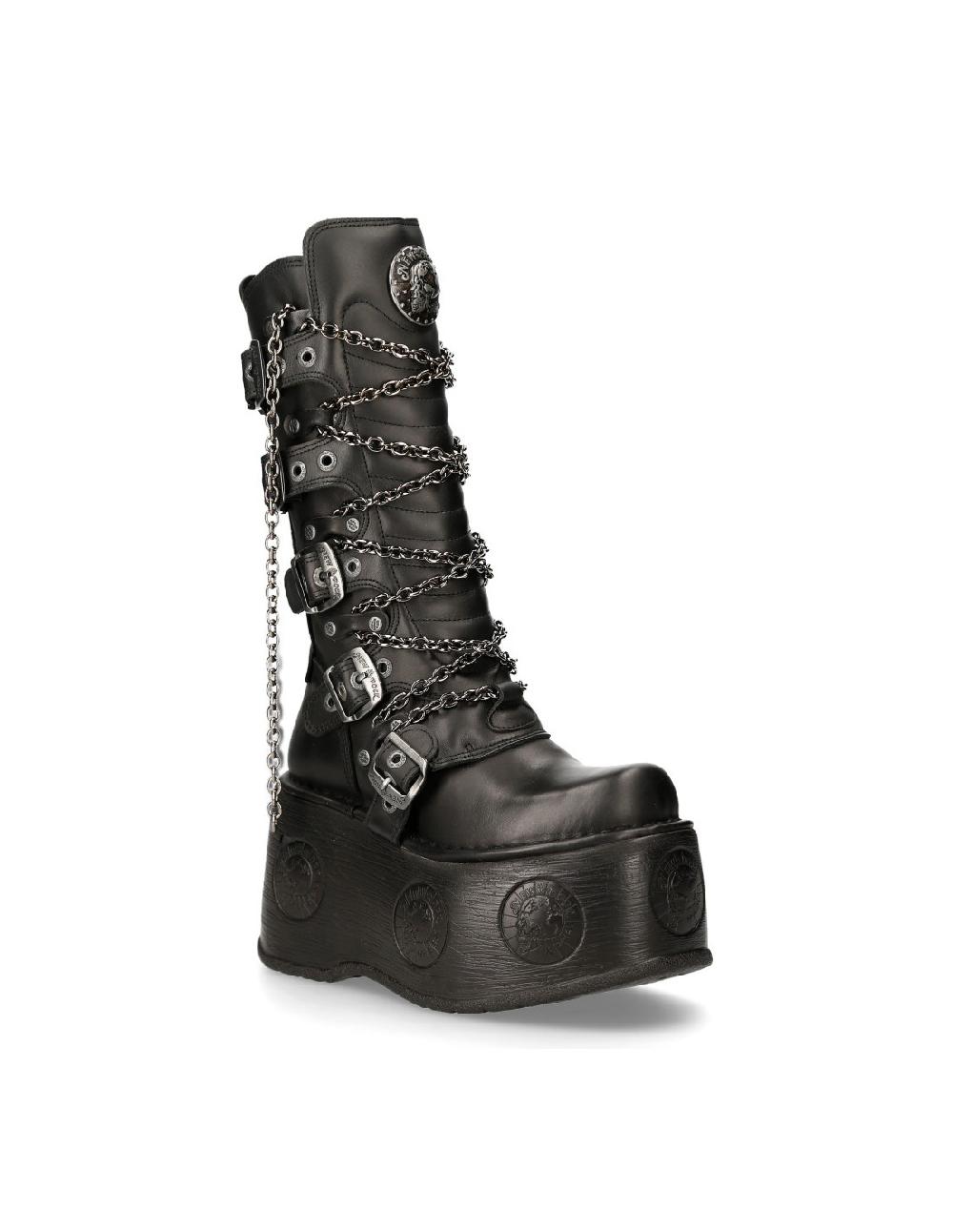 New Rock HIGH BOOT METALLIC M-1013-C12