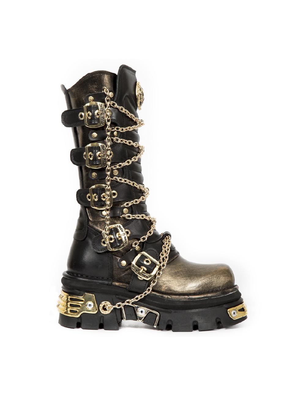 New Rock HIGH BOOT METALLIC M-1013-C3