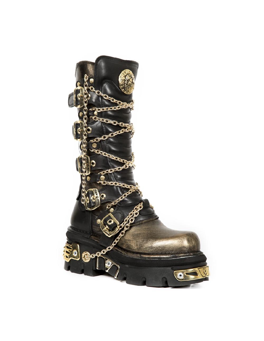New Rock HIGH BOOT METALLIC M-1013-C3