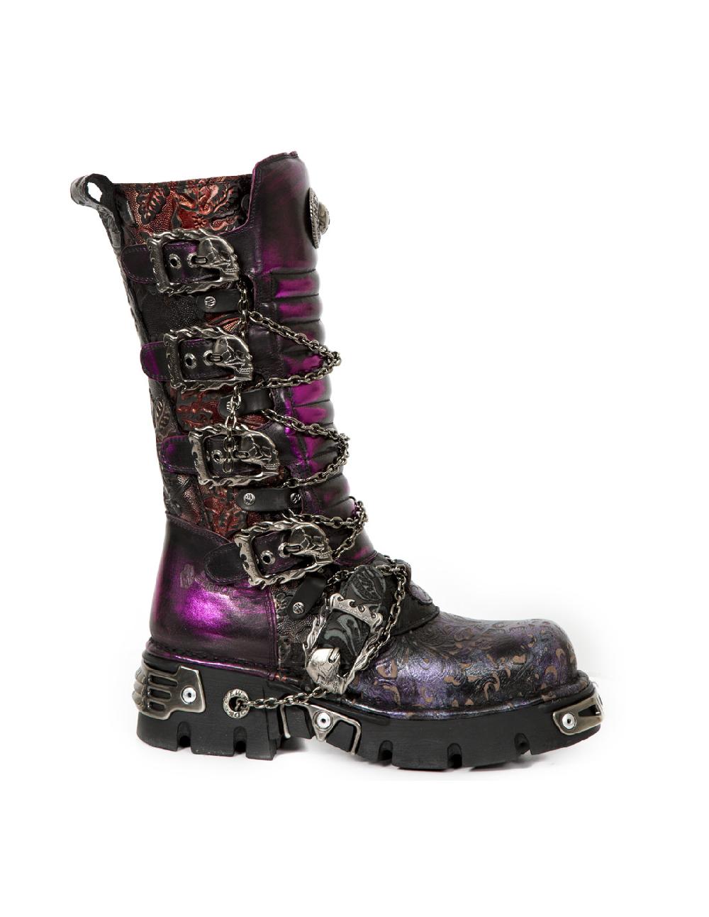 new rock HIGH BOOT METALLIC M-1013-CZ69