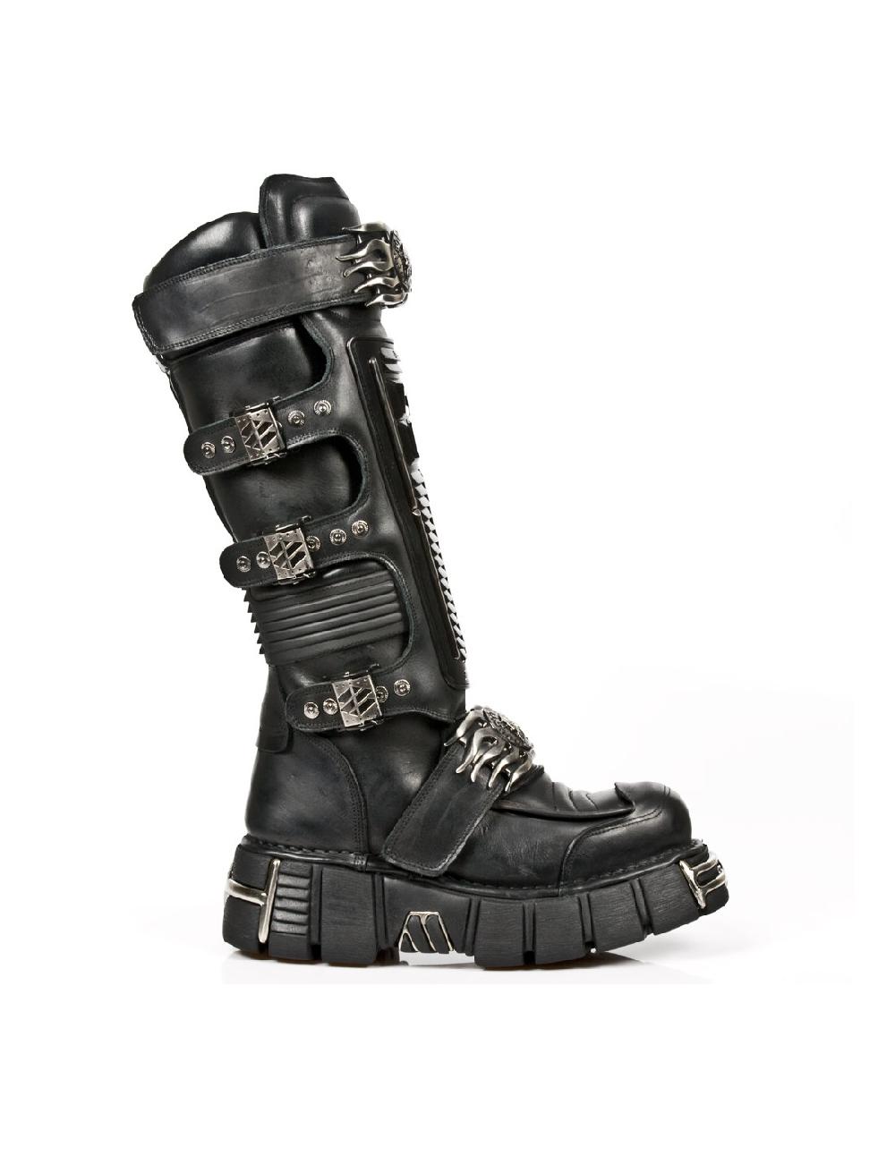new rock HIGH BOOT METALLIC M-1024-S1