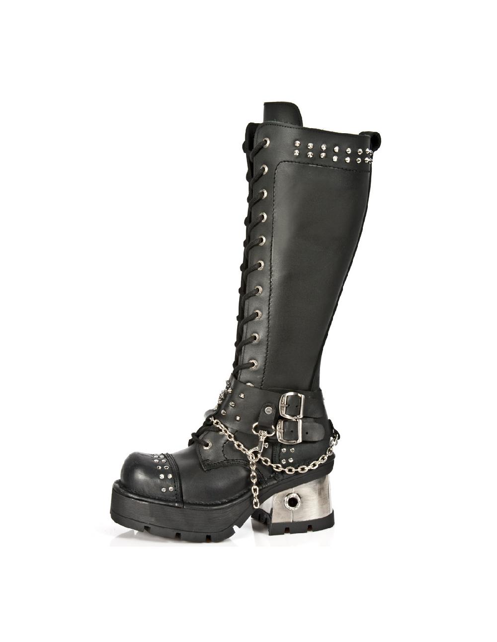 new rock HIGH BOOT METALLIC M-1027-C1