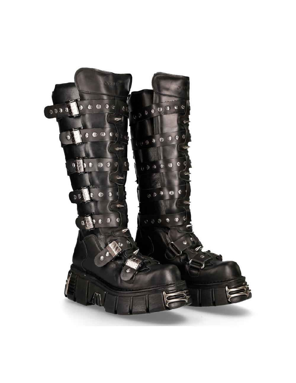 new rock HIGH BOOT METALLIC M-151-C2