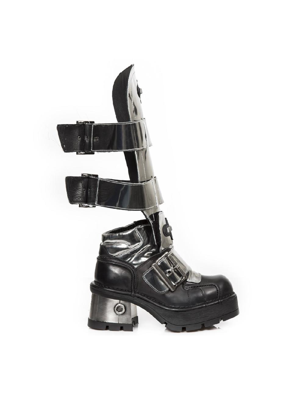 new rock HIGH BOOT METALLIC M-1515-C3
