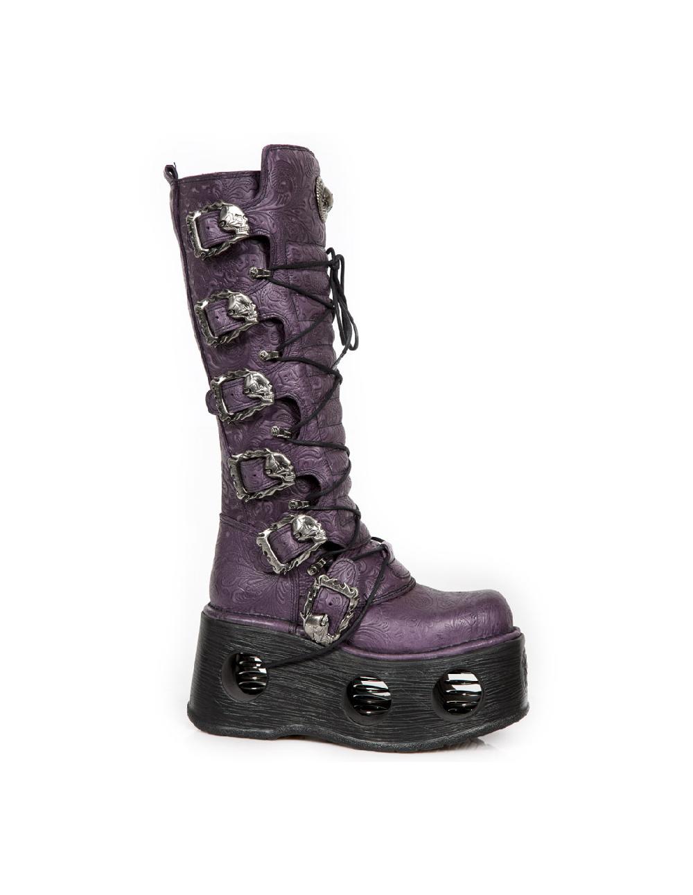 New Rock HIGH BOOT METALLIC M-272-CZ17