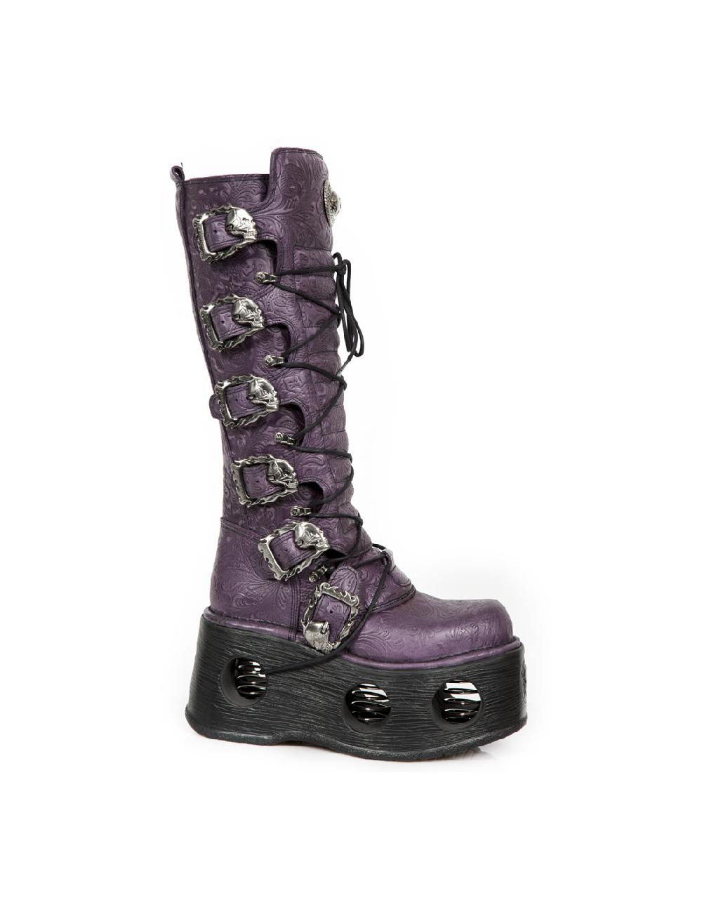 new rock HIGH BOOT METALLIC M-272-CZ17