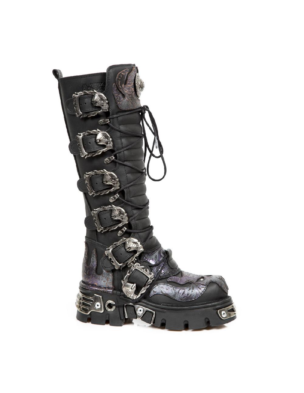 new rock HIGH BOOT METALLIC M-272-CZ18
