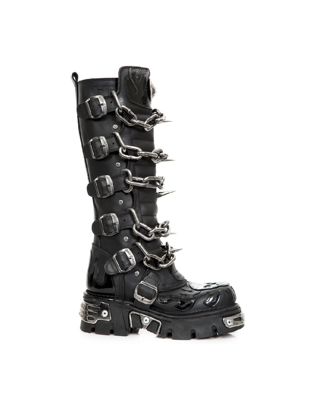 new rock HIGH BOOT METALLIC M-719-S1