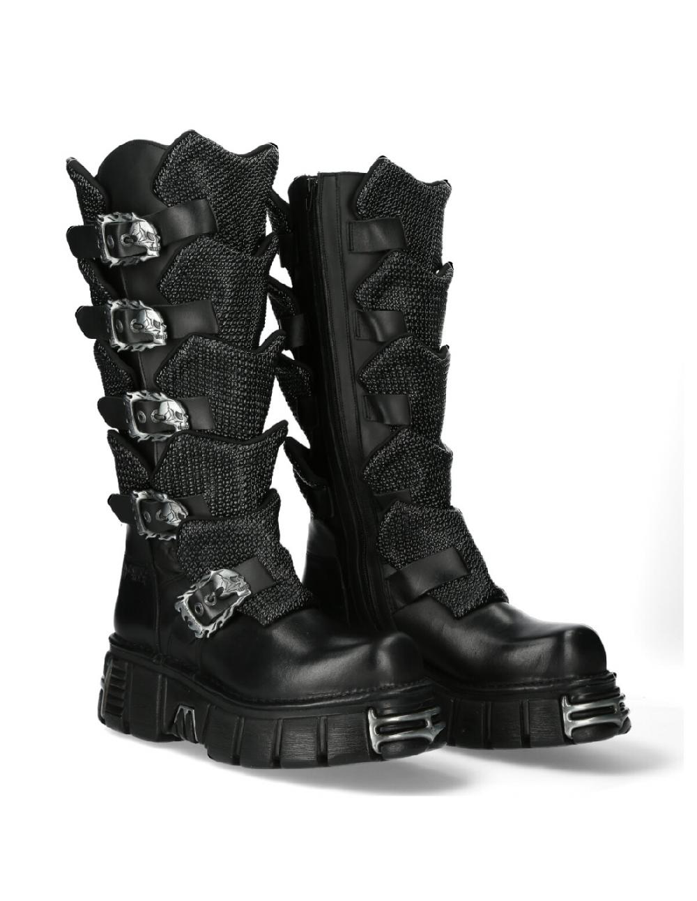 new rock HIGH BOOT METALLIC M-738-C1