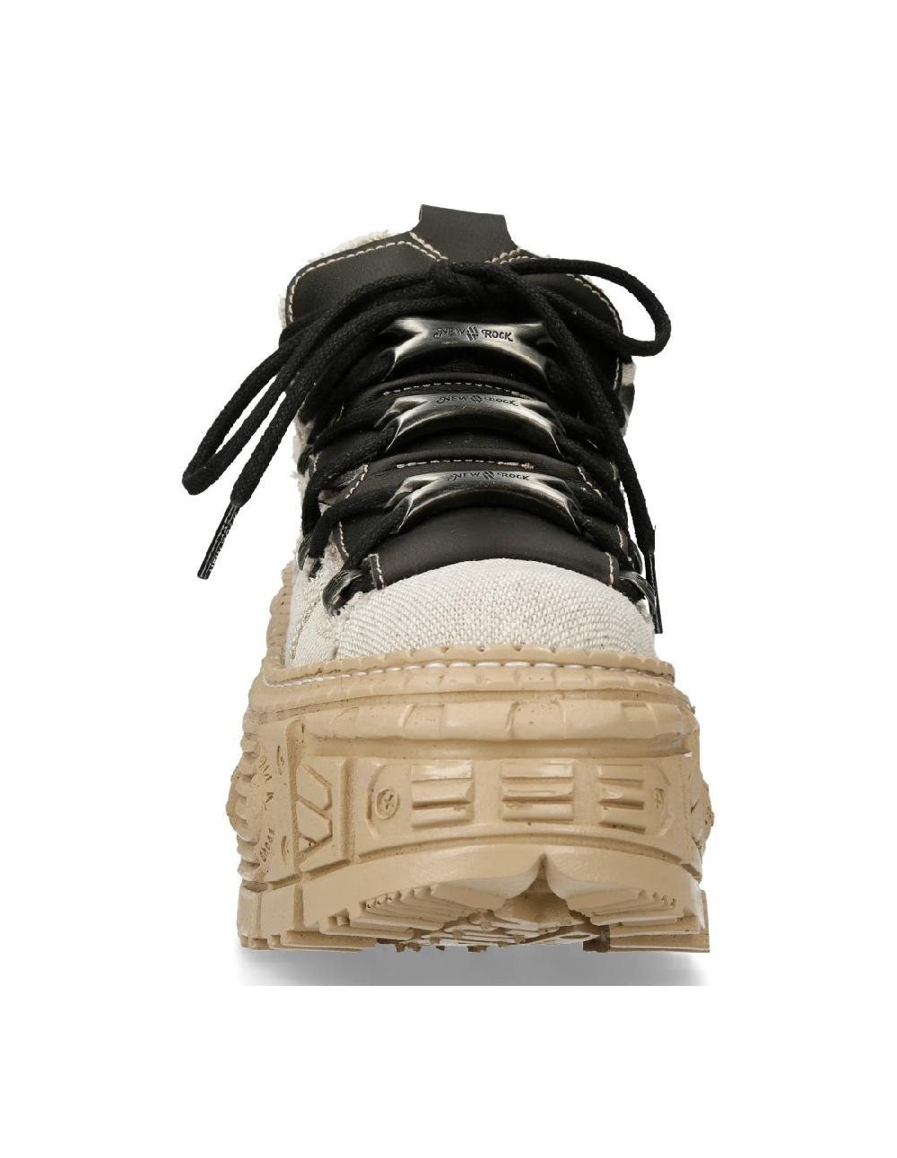 New Rock SHOE BLACK TANK WITH LACES M-WALL106-V9