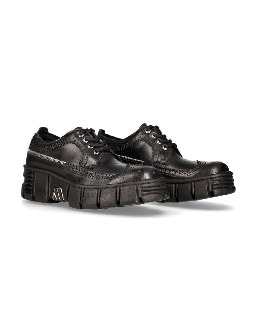 new rock SHOE BLACK TOWER M-WALL015-C1