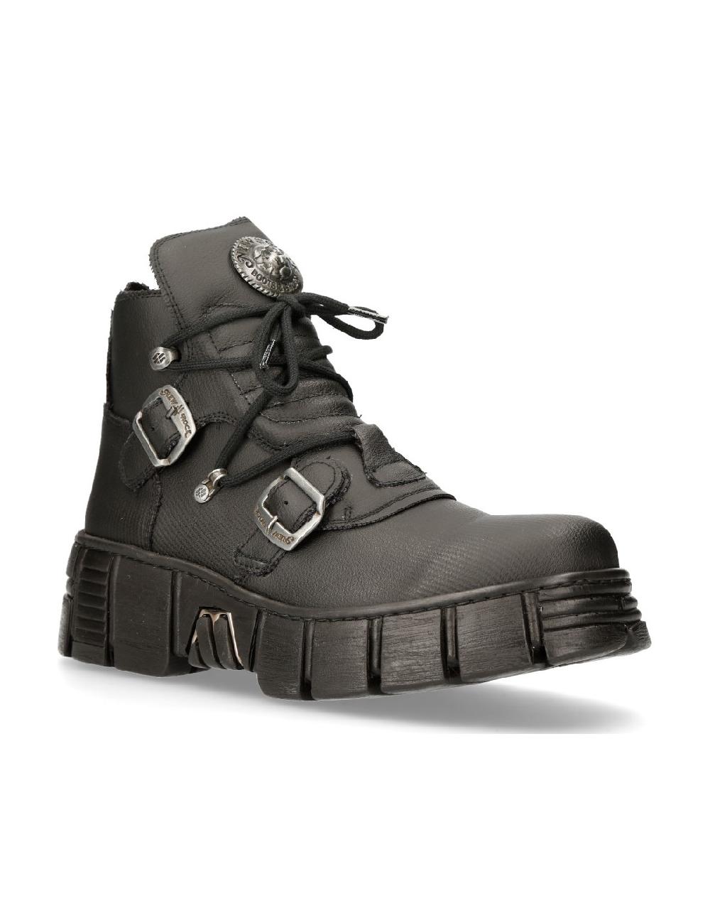 New Rock SHOE BLACK TOWER M-WALL988-V1