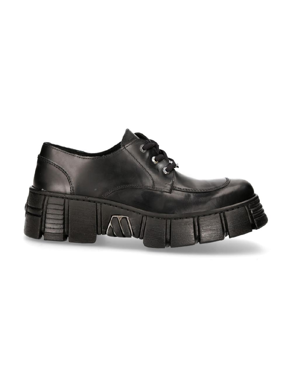 New Rock SHOE BLACK TOWER WITH LACES M-WALL042-S1