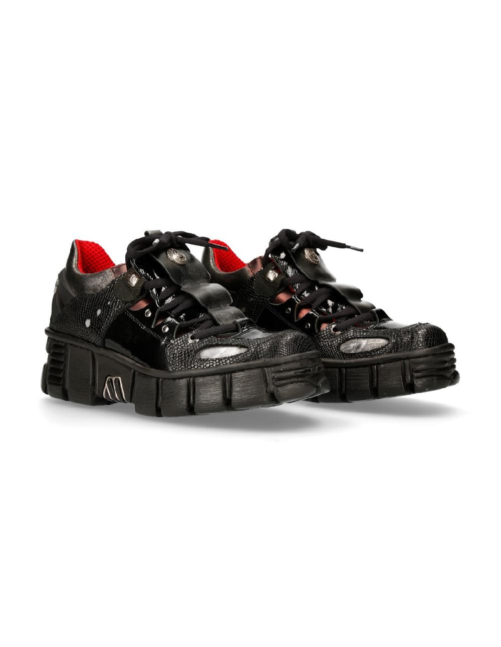 new rock SHOE TOWER WITH LACES M-WALL002-C13