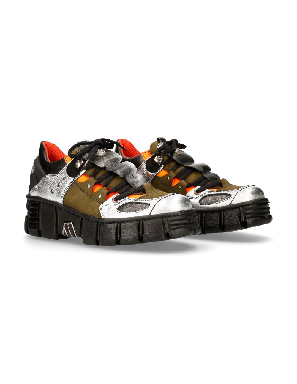 new rock SHOE TOWER WITH LACES M-WALL002-C14