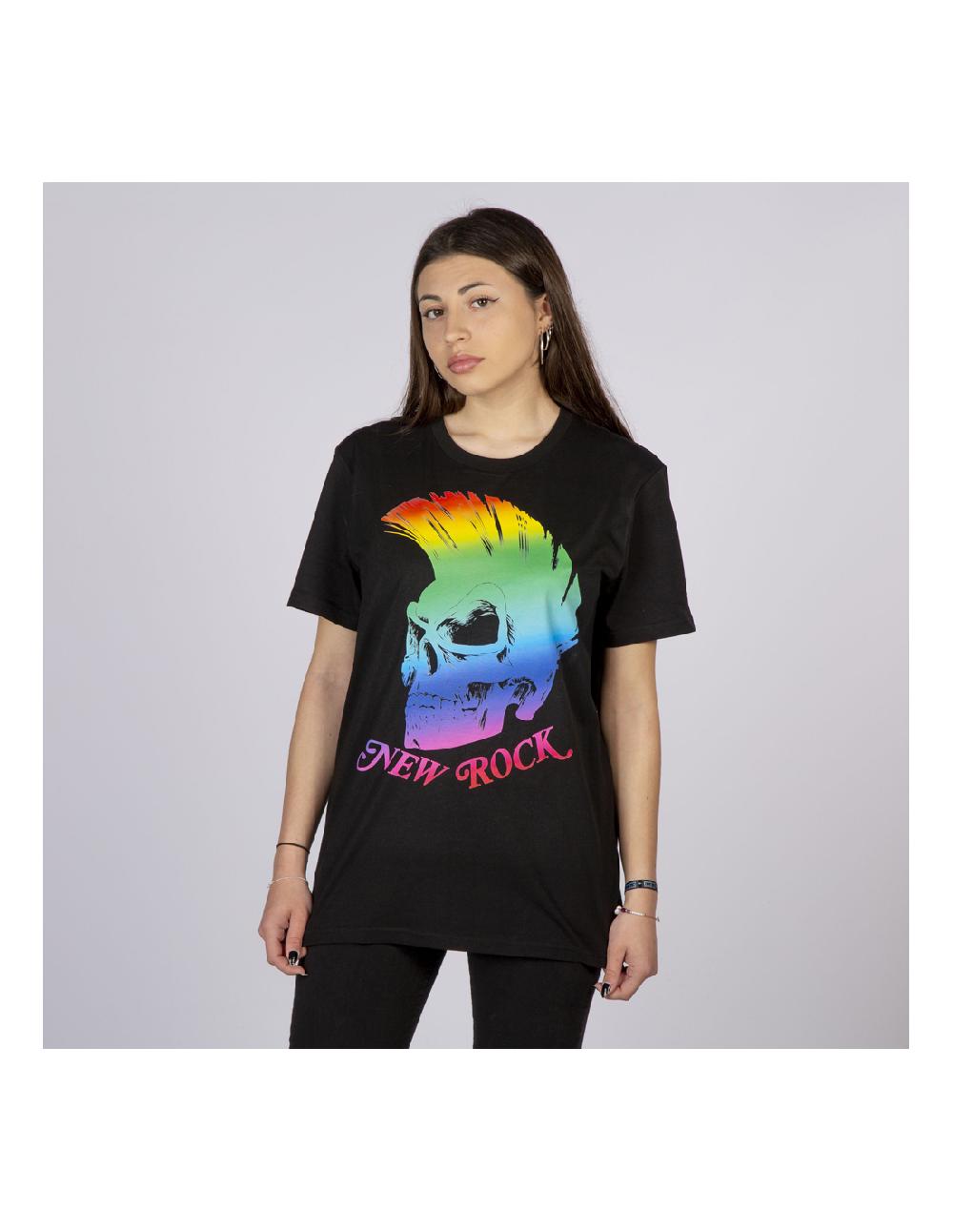 new rock TSHIRT BLACK W-TSHIRT6-S5