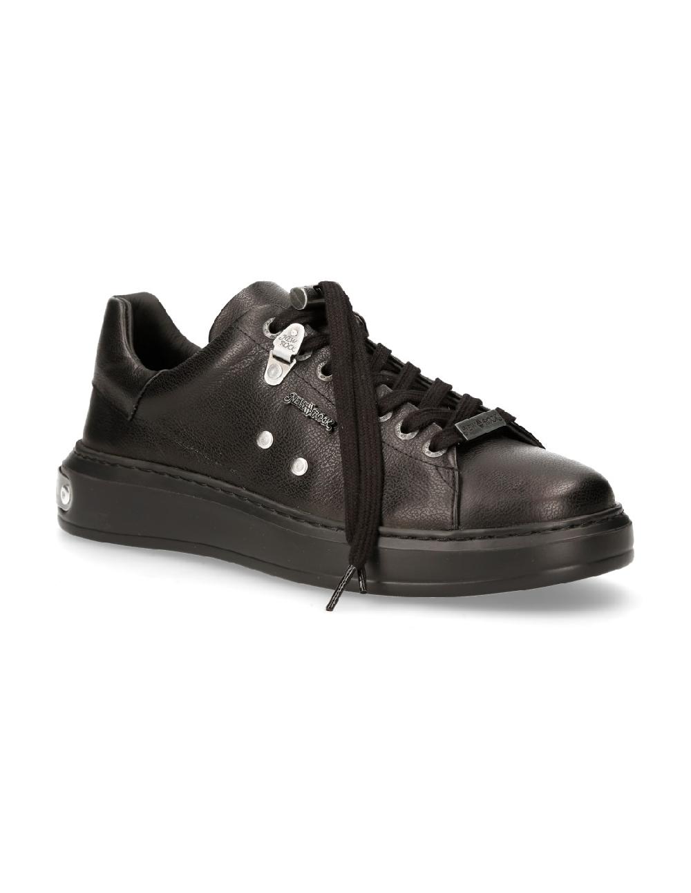 New Rock SHOE BLACK B-LIGHT WITH LACES M-PISA101-S51