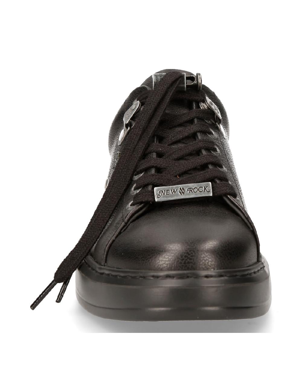 New Rock SHOE BLACK B-LIGHT WITH LACES M-PISA101-S51
