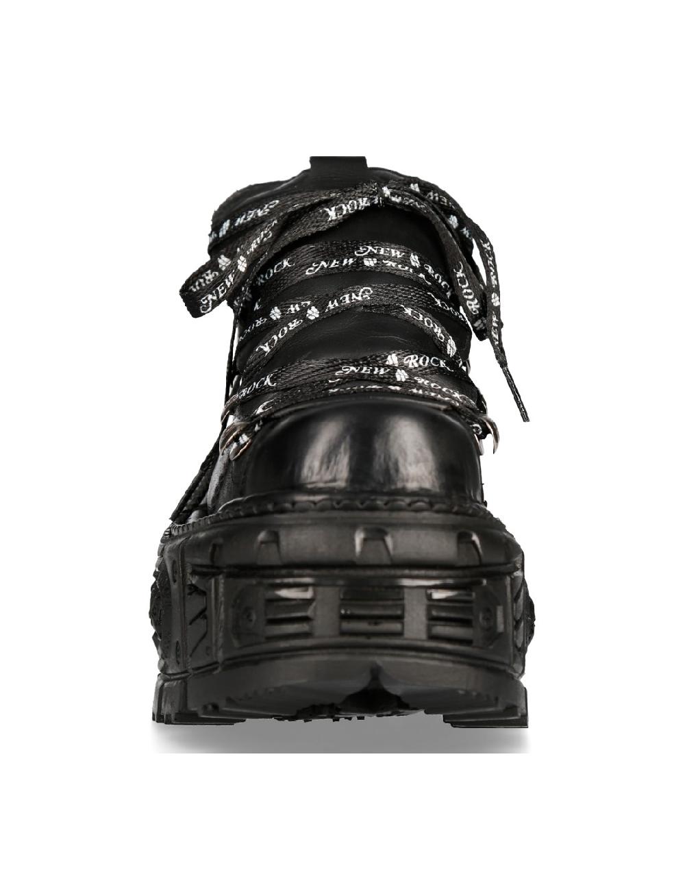 New Rock SHOE BLACK IMPERFECT WITH LACES M-TANK120NSHLACE-S1