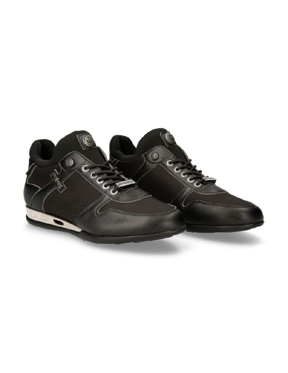 new rock SNEAKER BLACK HYBRID WITH LACES M-CHRONO002-V22