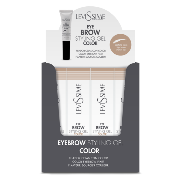 nirvel Eyebrow Styling Gel Color Castaño Claro Expositor