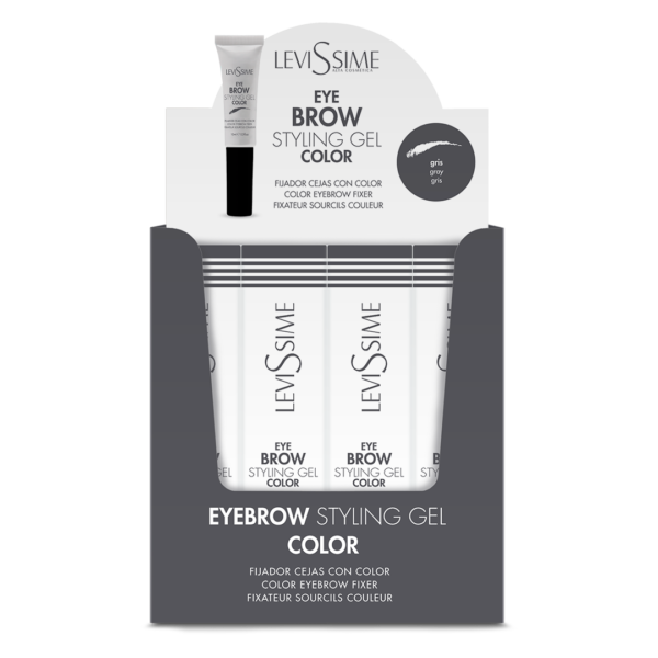 nirvel Eyebrow Styling Gel Color Gris Expositor