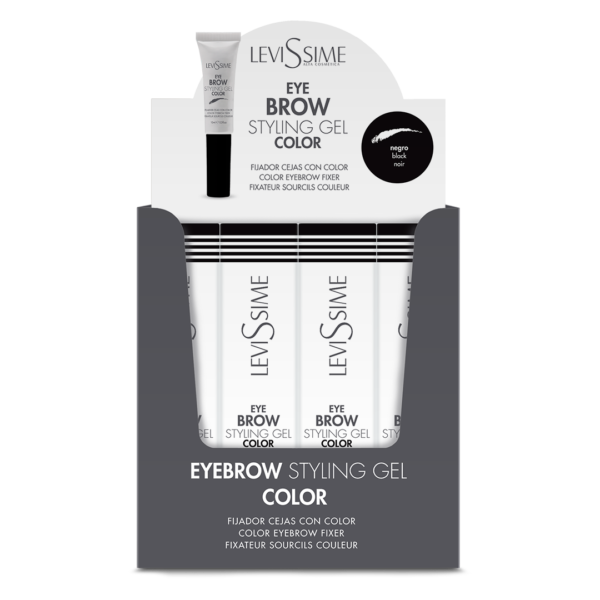 nirvel Eyebrow Styling Gel Color Negro Expositor